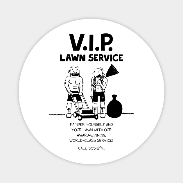 Wimpy Kid Lawn Service Magnet by Wetchopp